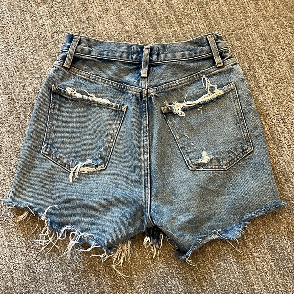 AGOLDE Dee Ultra High Rise Ricochet Denim Short - Picture 5 of 10